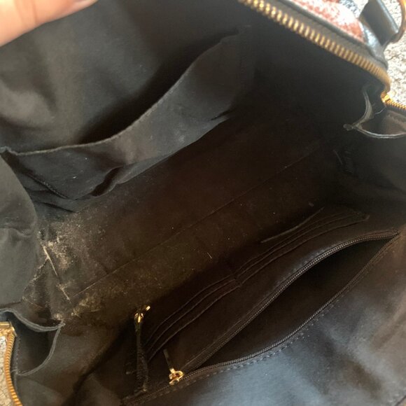 FOSSIL BROWN & BLACK SYDNEY SATCHEL - Picture 8 of 10